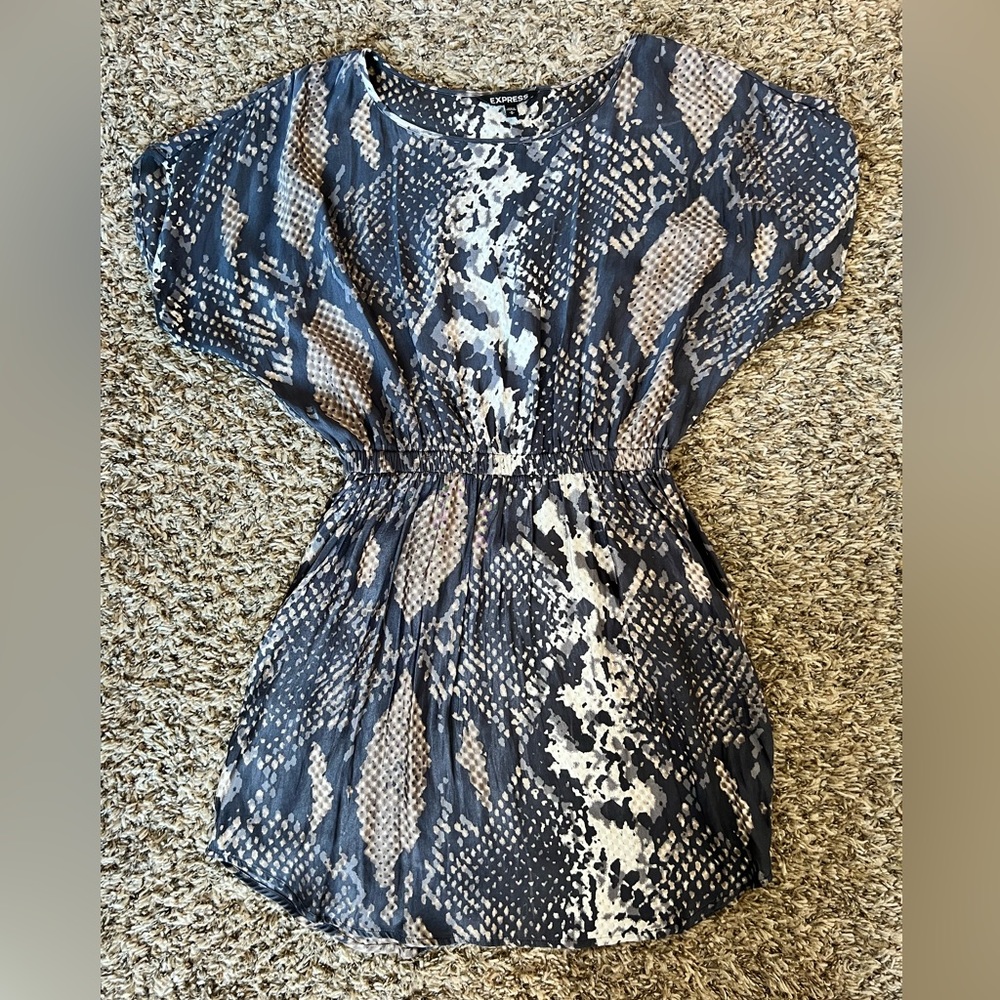 Express Snakeskin Mini Dress